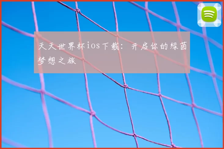 天天世界杯ios下载：开启你的绿茵梦想之旅