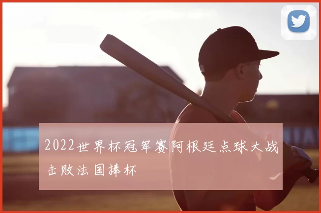 2022世界杯冠军赛阿根廷点球大战击败法国捧杯